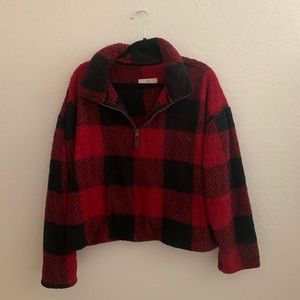 Plaid Plush Sweater